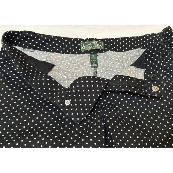 L-RL Lauren Active Ralph Lauren Brand Ankle Crop Pants Polka Dot Women's Size 10 - Picture 5 of 16
